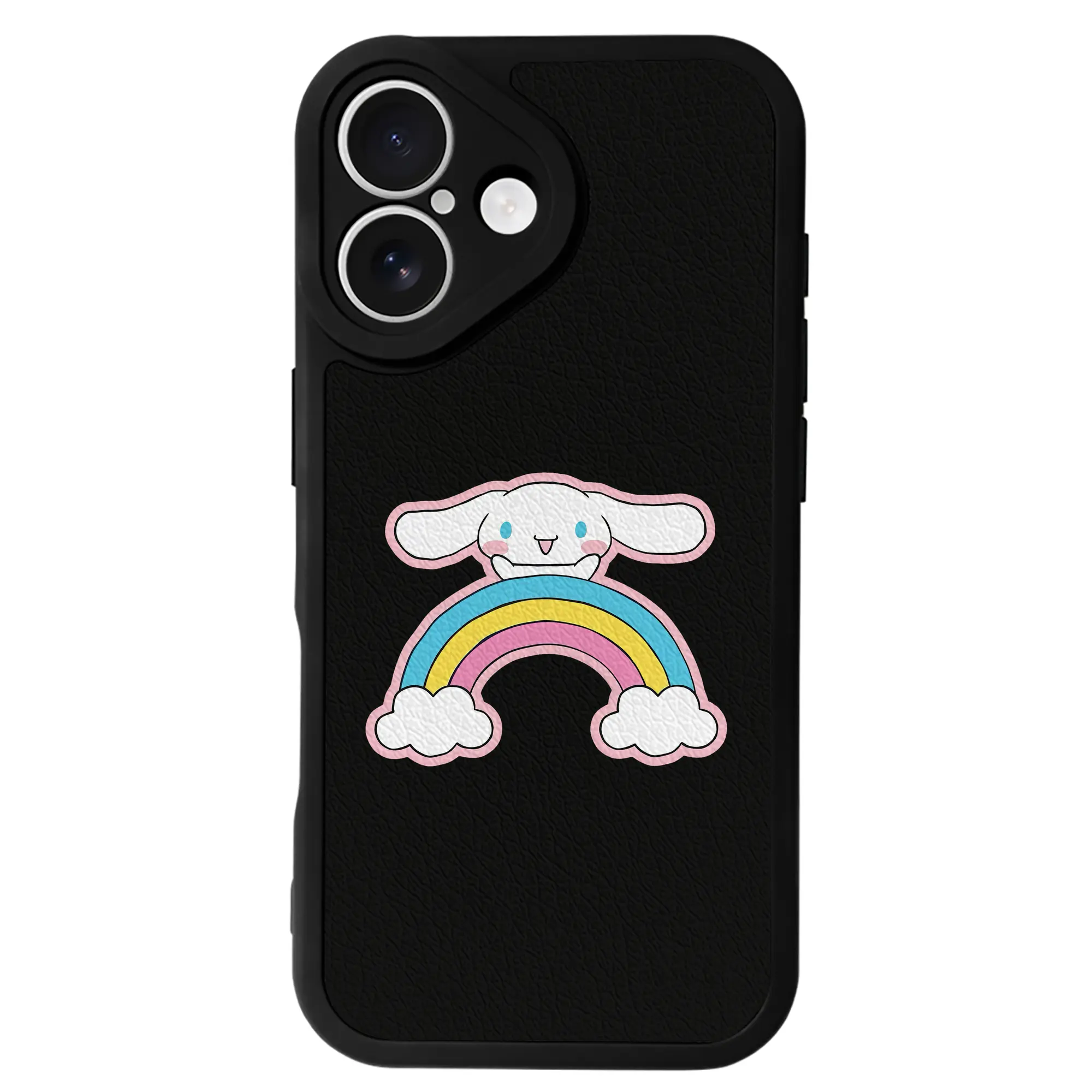 サンリオ グッズ,シナモロール - IPhone 16シリーズ対応 ・ シリコンスマホケース ・ レザー調 ・ 高精度フィット ・ 耐衝撃 ・ ワイヤレス充電対応 ・ 精密カット